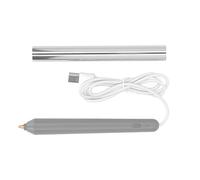 AYNEFY Kit de Arranque de Pluma de Pluma de Aluminio, Bolígrafo en Caliente con 4 Consejos, Ideal para Proyectos de Elaboración y Caligrafía (SILVER)