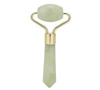 AYNEFY Masajeador Facial con Rodillo de Jade, Reduce las Toxinas del Estrés Promueve la Absorción de la Crema Piel Brillante Estiramiento Levantamiento Antiarrugas Masaje Facial Instrumento para Mujer
