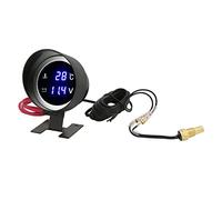 AYNEFY Medidor de Temperatura de Agua Digital para el Automóvil DC 9V -36V Medidor de Temperatura de Agua LED con Soporte de Montaje Universal para Motocicleta de Automóvil ATV Cart