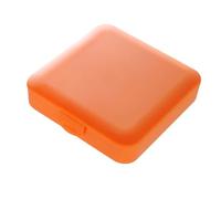 AYNEFY Pequeño Porta Toallas Higiénicas Bolso Menstrual Compacto Mini Contenedor de Tampones Caja de Almacenamiento de Toallas Sanitarias con Hebilla Simple para Almacenamiento Seguro (ORANGE)