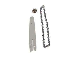 AYNEFY Steel Electric Chainsaw Chain Kit, 1/4 230mm Low Kickback Replacement Parts Set with Heat Treated Rivets for Mini Chainsaw, Handheld Trimming Saw, Fast Slicing Speed, Wear