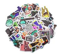 AYNKH 100Pcs Píxeles Pegatinas, Vinilo Impermeable Calcomanías Pegatinas para Niños Cumpleaños Regalo Tema Fiesta Bolsa Rellenos Botellas de Agua Equipaje Ordenador Monopatín