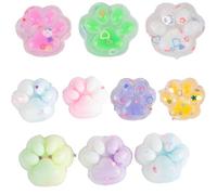 AYNKH 10Pzs Gato Taba Squishy, Fufu Squishy, Lindo Gato Suave Pata Fidget Juguete, Silicona pellizco Squeeze Juguetes, Taba Squishy Pata para niñas niños cumpleaños Fiesta Regalos Alivio del estrés