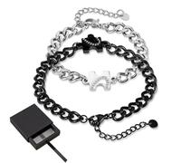 AYNKH 2PCS Mate Pulseras,Pulseras de Amor Mate,Terapia para Llevar, Pulseras de Pareja,Regalos para Novio, Hombre, Esposo Navidad Día de San Valentín Cumpleaños Aniversario Regalos