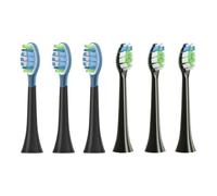 AYNKH 6 cabezales de repuesto para cepillo de dientes eléctrico Philips Sonic, 3 cabezales de cepillo de limpieza de precisión y 3 cabezales de cepillo de limpieza de blanqueamiento recubiertos de gel