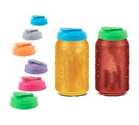 AYNKH 6 Piezas Tapa Latas Refresco, Tapas de Silicona para Botellas de Cola Tapón Lata de Refresco para Tapones Sin Derrames, Sse Adapta a Latas Estándar de Refresco/Bebida/Cerveza