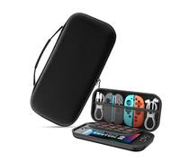 AYNKH Black Portable Travel Protective Carrying Case for Nintendo Switch 2 (2025) - 12 Game Card Slots, Protect & Organize Console & Accessories