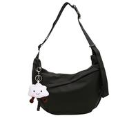 AYNKH Crescent - Bolsos cruzados de nailon con bonito colgante de nube, múltiples bolsillos, bolsas de albóndigas, bolsa cruzada, bolsa de hombro, bolsa de luna, bolsa de gran capacidad, para viajes,