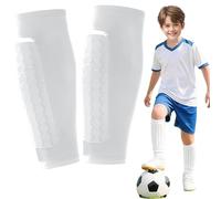 AYNKH Espinilleras de fútbol para niños, ligeras, transpirables, con protección contra colisiones, protección de pantorrillas para niños y niñas, entrenamiento deportivo