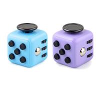 AYNKH Fidget Toy 2 Pcs Cubo Juguete Antiestrés Juguetes sensoriales Juguete Antiansiedad Juguete para Dedos Regalo para Niños y Adultos con 6 Funciones diferentes