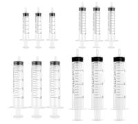 AYNKH Jeringas de plástico, 12 jeringas medidoras sin aguja, jeringa de medición líquida, jeringa de alimentación de animales para bebés, jeringa para dispensar riego