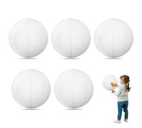 AYNKH - Lote de 3 lámparas de papel para luces de ceiling (10 cm), color blanco