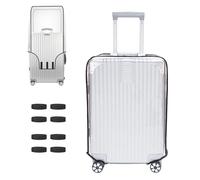 AYNKH Protector de rueda de equipaje de viaje de 50.8 cm a 76.2 cm, PVC transparente, impermeable, accesorios de maleta para viajes de negocios, uso diario, antifricción y resistencia al desgarro,
