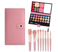 AYNKH Sets de Maquillaje para Niñas, Juguetes de Maquillaje Infantil de 33 Colores, Cosméticos Infantiles Lavables No Tóxicos con 8 Pinceles, Navidad Cumpleaños Día