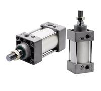 AYNRJKKX Cilindro neumático SC40mm, diámetro Interior de 32 mm, Carrera de 25 mm a 1000 mm, Doble Efecto, Cilindros de Aire estándar, Anillo de Sello, 1 Unidad(Stroke 250mm Magnet)