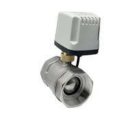 AYNRJKKX Válvula de Bola motorizada Acero Inoxidable 1/2", 3/4", 1" y 2", DN15, DN20, DN25 DN50, IP65, Impermeable, 24 V CC(24VDC-CR04,0.75 Inch)