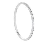 Ayoiow Anillo de compromiso de oro amarillo de 14 quilates con diamante, anillo de promesa fino para mujer, talla 4-11, N 1/2, Oro blanco, Diamante