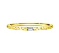 Ayoiow Anillo para mujer, oro 585, 1,5 x 3 mm, corte rectangular, color blanco, moissanita, anillos de compromiso, anillos de oro 45 (14,3)-62 (19,7)