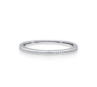 Ayoiow Anillos de boda simples para mujer, plata de ley 925, diseño de lunares, lisos, para novia, esposa, ella, talla 5-9, adecuado para cumpleaños, 5, Plata de ley, Sin piedras preciosas