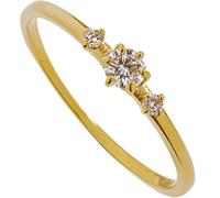 Ayoiow Collar de aniversario para ella, oro amarillo de 14 quilates con diamantes para mujer, elegante y genial anillo de promesa para mejores amigas para ella, talla 4-11, O 1/2, Oro amarillo