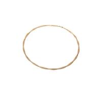 Ayoiow Collar de lágrima para mujer, cadena de trigo de oro amarillo, collar de oro amarillo de 18 quilates para mujer, Piedra, No es una piedra preciosa