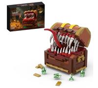 Ayolofei Mimic Treasure Chest Monster Bausteine Set, 330 Piezas Treasure Treasure Monster Bausatz Modell Spieleserie Schatzkiste Spielzeug Geschenke für Erwachsene Kinder, Videogamosspielfans