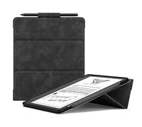 Ayotu Funda Triple con función Atril para Kindle Scribe (versión 2024/2022), Funda de Piel sintética de Primera Calidad con portalápices, Solo para Kindle Scribe de 10,2 Pulgadas, Piel Gris