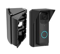 Ayotu Soporte de ángulo Ajustable de 30 a 60 Grados para Timbre de Video / 2/3 / 4 con Tapa Impermeable, Soporte de Montaje en cuña con Tornillo Antideslizante (no Incluye Timbre), 1 Paquete Negro