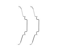 AYPOHU 2 piezas de abrazaderas de disipación de calor para ventilador de refrigeración de CPU de ordenador, clips de acero inoxidable para sujección de alambre