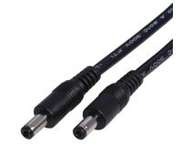 AYPOHU Cable adaptador DC5521 a DC5521 de 18 AWG DC5,5 mm x 2,1 mm macho a adaptador de fuente de alimentación macho para luz LED