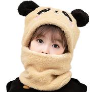 AYPOW Gorro Térmico de Invierno Niños 1-8Años, Animal 3D Pasamontañas Novedoso Máscara Mascarilla, Multifuncional Resistente al Viento Cálido Sombreros Calentador de Cuello Bufanda para Niño Niñas