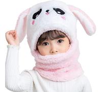 AYPOW Gorro Térmico de Invierno Niños 1-8Años, Animal 3D Pasamontañas Novedoso Máscara Mascarilla, Multifuncional Resistente al Viento Cálido Sombreros Calentador de Cuello Bufanda para Niño Niñas