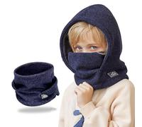 AYPOW Pasamontañas Térmico de Invierno Niños 4-10, Multifuncional Cálido Prueba de Viento Máscara De Esquí Ciclismo, Sombreros Gorro de Punto Forro Polar, Calentador de Cuello, Mascarilla Niños Niñas