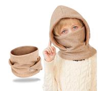 AYPOW Pasamontañas Térmico de Invierno Niños 4-10, Multifuncional Cálido Prueba de Viento Máscara De Esquí Ciclismo, Sombreros Gorro de Punto Forro Polar, Calentador de Cuello, Mascarilla Niños Niñas