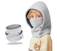 AYPOW Pasamontañas Térmico de Invierno Niños 4-10, Multifuncional Cálido Prueba de Viento Máscara De Esquí Ciclismo, Sombreros Gorro de Punto Forro Polar, Calentador de Cuello, Mascarilla Niños Niñas