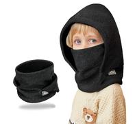 AYPOW Pasamontañas Térmico de Invierno Niños 4-10, Multifuncional Cálido Prueba de Viento Máscara De Esquí Ciclismo, Sombreros Gorro de Punto Forro Polar, Calentador de Cuello, Mascarilla Niños Niñas