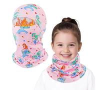 AYPOW Pasamontañas Térmico de Invierno Niños, Multifunción Prueba de Viento Forro Polar Cálido Máscara de Esquí Ciclismo Sombreros Gorro con Calentador de Cuello, Mascarilla para 4-10 Años Niños Niñas