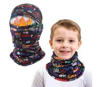 AYPOW Pasamontañas Térmico de Invierno Niños, Multifunción Prueba de Viento Forro Polar Cálido Máscara de Esquí Ciclismo Sombreros Gorro con Calentador de Cuello, Mascarilla para 4-10 Años Niños Niñas