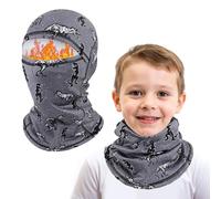 AYPOW Pasamontañas Térmico de Invierno Niños, Multifunción Prueba de Viento Forro Polar Cálido Máscara de Esquí Ciclismo Sombreros Gorro con Calentador de Cuello, Mascarilla para 4-10 Años Niños Niñas