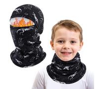 AYPOW Pasamontañas Térmico de Invierno Niños, Multifunción Prueba de Viento Forro Polar Cálido Máscara de Esquí Ciclismo Sombreros Gorro con Calentador de Cuello, Mascarilla para 4-10 Años Niños Niñas