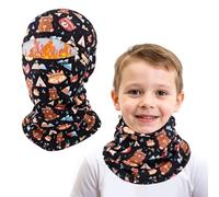 AYPOW Pasamontañas Térmico de Invierno Niños, Multifunción Prueba de Viento Forro Polar Cálido Máscara de Esquí Ciclismo Sombreros Gorro con Calentador de Cuello, Mascarilla para 4-10 Años Niños Niñas