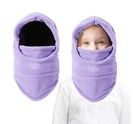 AYPOW Pasamontañas Térmico de Invierno Niños, Multifuncional Prueba de Viento Ajustable Máscara De Esquí Ciclismo, Sombreros Gorro Forro Polar Cálido, Calentador de Cuello, Mascarilla para Niños Niñas