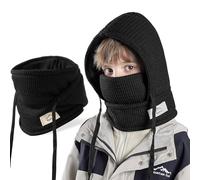 AYPOW Pasamontañas Térmico Invierno Niños 4-10 años, Multifuncional Cálido Prueba de Viento Máscara De Esquí Ciclismo, Sombreros Gorro de punto Forro Polar Calentador de Cuello, Mascarilla Niños Niñas