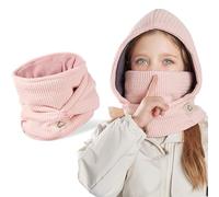 AYPOW Pasamontañas Térmico Invierno Niños 4-10 años, Multifuncional Cálido Prueba de Viento Máscara De Esquí Ciclismo, Sombreros Gorro de punto Forro Polar Calentador de Cuello, Mascarilla Niños Niñas