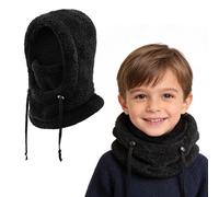 AYPOW Pasamontañas Térmico Invierno para Niños Niñas 3-10 Años, Multifuncional Prueba de Viento Ajustable Máscara De Esquí Ciclismo, Sombreros Gorro Forro Polar Cálido, Calentador de Cuello Mascarilla