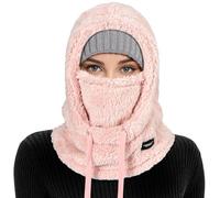 AYPOW Pasamontañas Térmicos de Invierno, Multifuncional Prueba de Viento Cálido Forro Polar Máscara De Esquí Mascarilla Moto, Gorro Cálido Invierno Bufanda para Mujeres Hombres Deportes Aire Libre