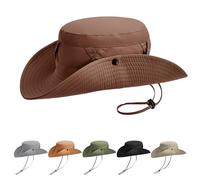 AYPOW Protección UV Sombrero de Pescador Impermeable, Unisex ala Ancha Plegable Transpirable Gorro de Sol Gorro Sombrero de Pesca Cubo para Hombres Mujeres al Aire Libre Camping Senderismo Caza Pesca