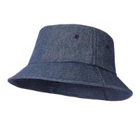 AYPOW Sombrero de Pescador XXL Unisex, Grande Algodón Vaquero Lavado Vintage Plegables Sombrero de Sol al Aire Libre, Gorra de Pesca Bucket Hat Senderismo al Aire Libre Viajes Hombres Mujeres 54-64cm