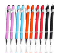 AYPUEZ Lápiz capacitivo 2 en 1 para dispositivos táctiles, 10 prácticos bolígrafos,lápiz multifunción para tableta compatible con teléfonos inteligentes y tabletas (5 colores)