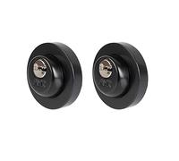 AYR 465 Picaportes y cerraduras para puertas. Sistema CLOSE sobre manillas con roseta, Negro mate, 51mm de diámetro